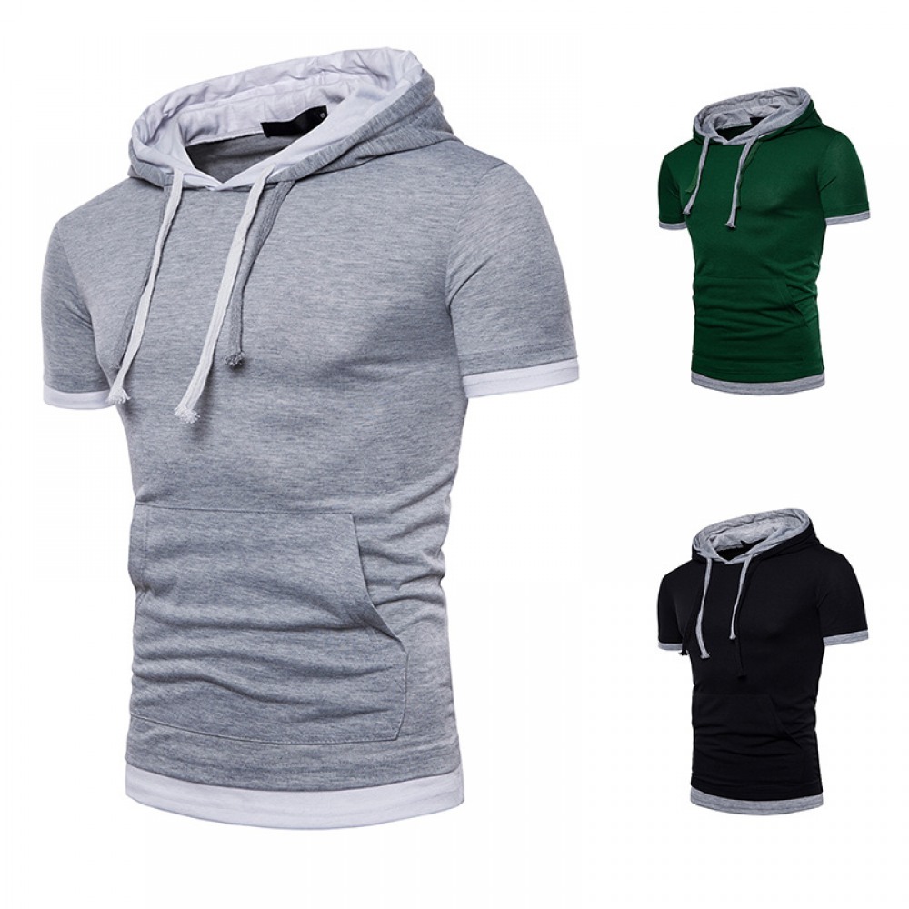 Fashion Big Size Short-sleeved Hooded T-Shirt